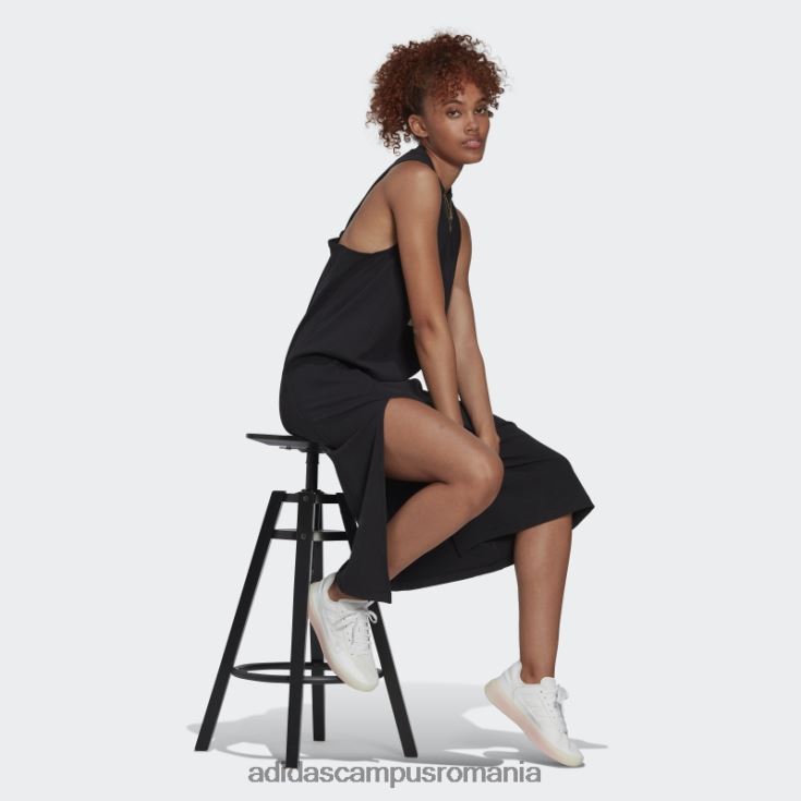 adidas campus romania rochie coasta neagra femei alb negru J266N210568