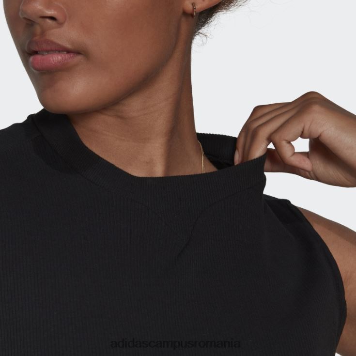 adidas campus romania rochie coasta neagra femei alb negru J266N210568