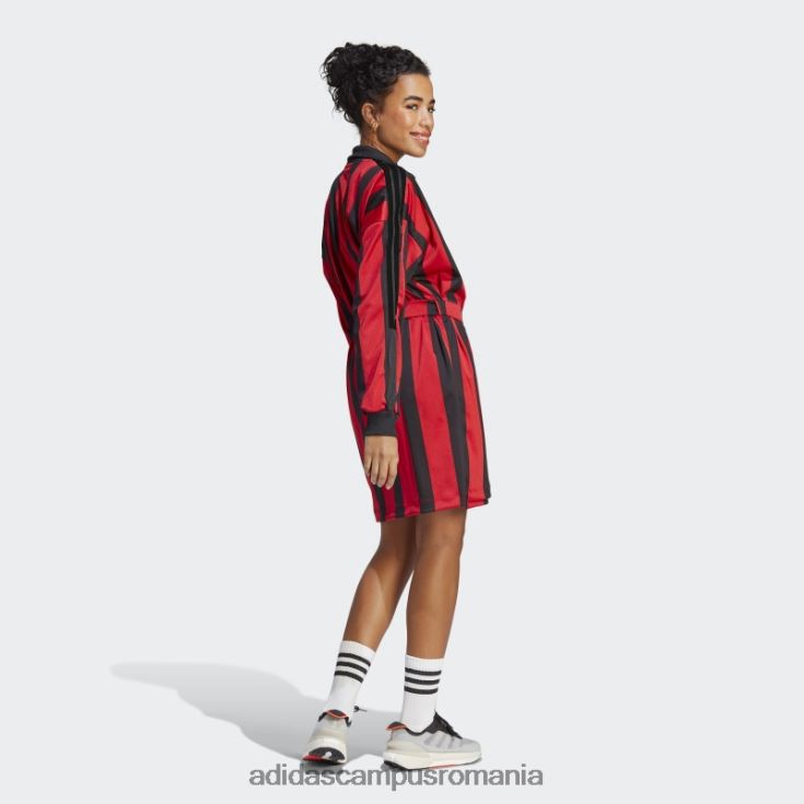 adidas campus romania rochie din jerse jacquard negru femei negru/stacojiu/alb J266N29275