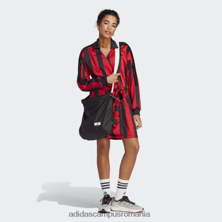 adidas campus romania rochie din jerse jacquard negru femei negru/stacojiu/alb J266N29275