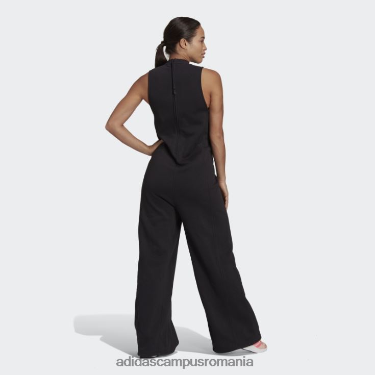adidas campus romania salopeta studio lounge fleece neagra femei negru J266N210598