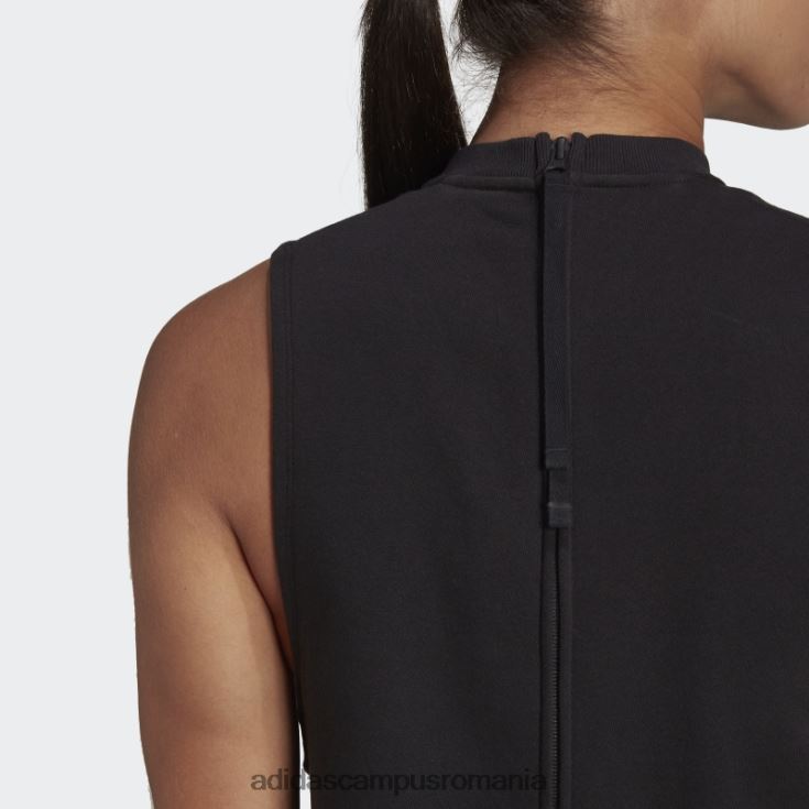 adidas campus romania salopeta studio lounge fleece neagra femei negru J266N210598