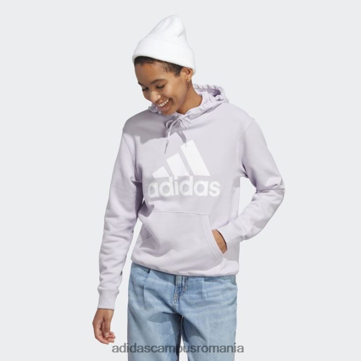 adidas campus romania silver dawn essentials logo mare obișnuit French Terry hanorac adidas femei zori argintii/alb J266N29387