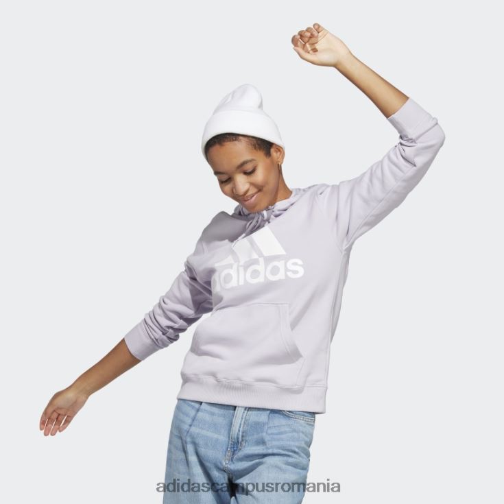 adidas campus romania silver dawn essentials logo mare obișnuit French Terry hanorac adidas femei zori argintii/alb J266N29387