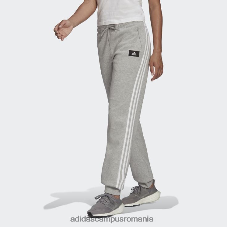 adidas campus romania sportswear future icons pantaloni cu 3 dungi gri mediu femei gri mediu J266N23207
