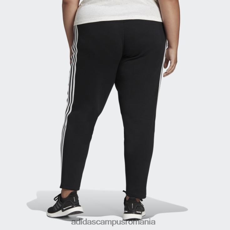adidas campus romania sportswear future icons pantaloni skinny cu 3 dungi (plus marime) negri femei negru J266N210691