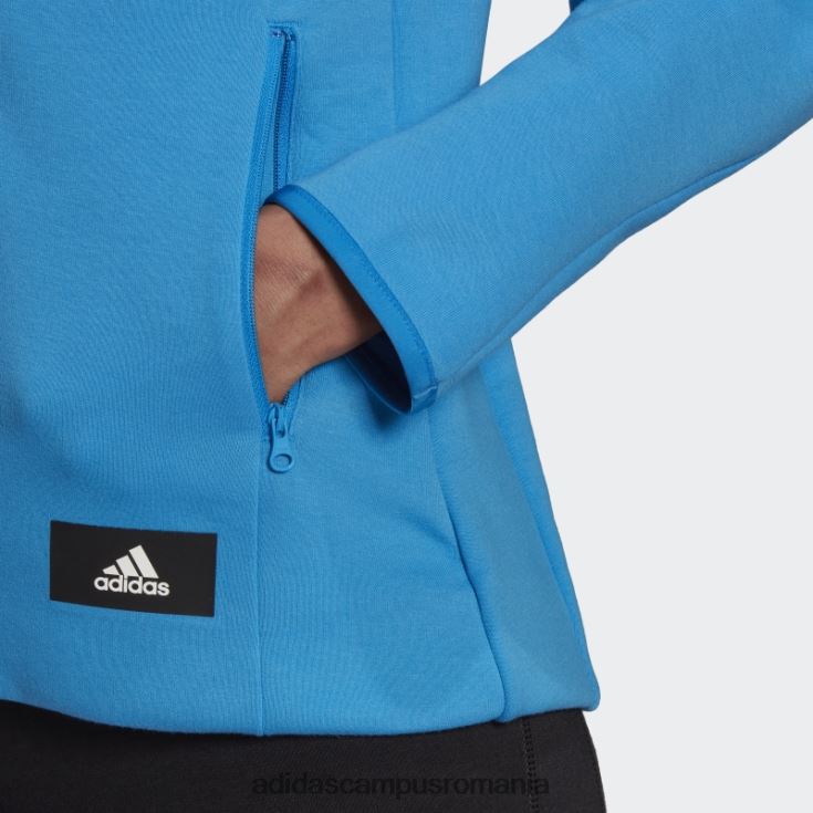 adidas campus romania sportswear mission victory hanorac cu fermoar complet albastru fierbinte femei albastru J266N217559