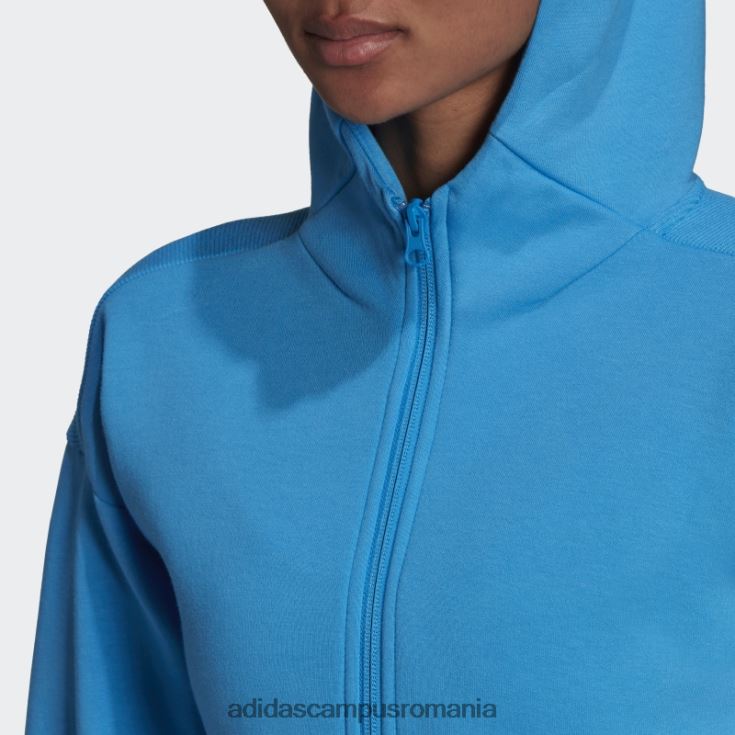 adidas campus romania sportswear mission victory hanorac cu fermoar complet albastru fierbinte femei albastru J266N217559