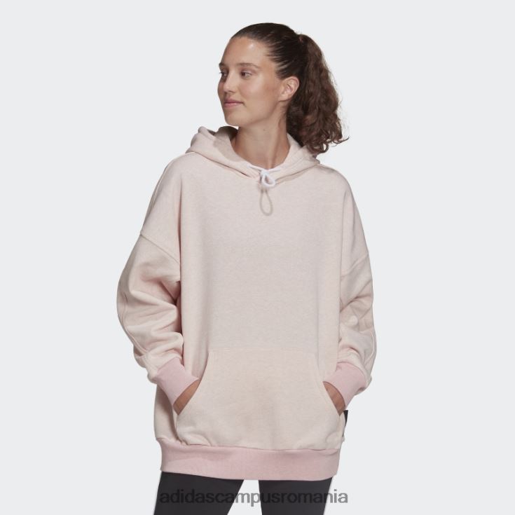 adidas campus romania sportswear studio lounge fleece hanorac roz botanic fierbinte mel femei roz botanic mel J266N217548
