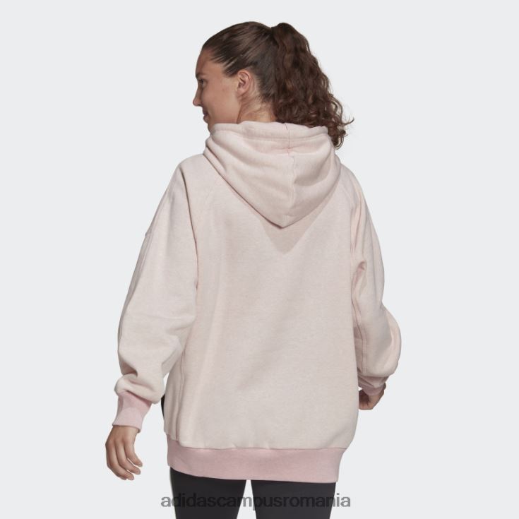 adidas campus romania sportswear studio lounge fleece hanorac roz botanic fierbinte mel femei roz botanic mel J266N217548