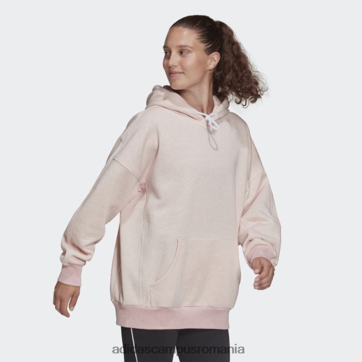 adidas campus romania sportswear studio lounge fleece hanorac roz botanic fierbinte mel femei roz botanic mel J266N217548
