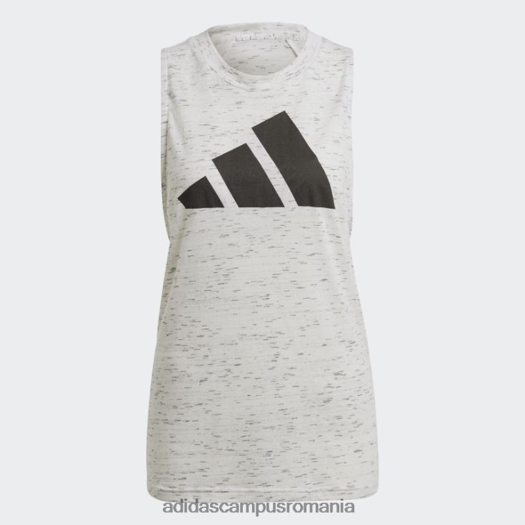 adidas campus romania sportswear winners 2.0 tank top white melange hot femei melange alb J266N23714