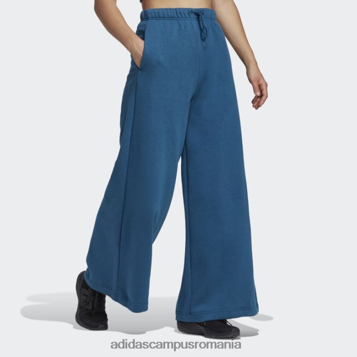 adidas campus romania studio lounge pantaloni fleece cu picioare largi adidas marine femei marin J266N23192