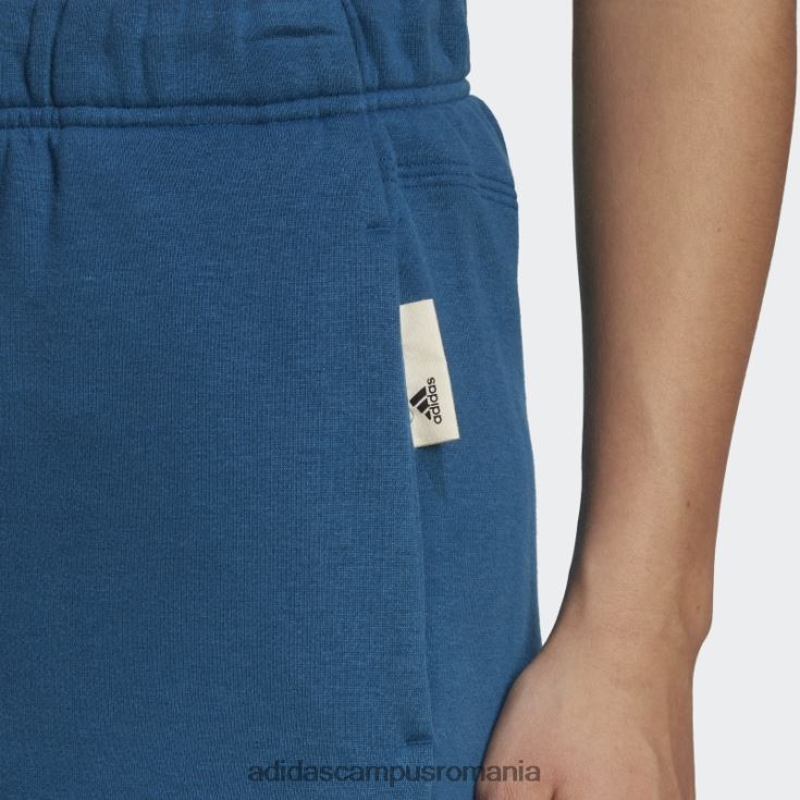 adidas campus romania studio lounge pantaloni fleece cu picioare largi adidas marine femei marin J266N23192