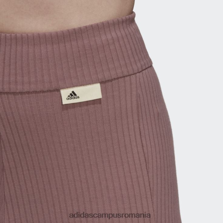 adidas campus romania studio lounge pantaloni scurți cu nervuri violet adidas femei Violet J266N22742