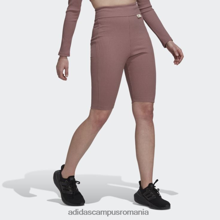 adidas campus romania studio lounge pantaloni scurți cu nervuri violet femei Violet J266N210376