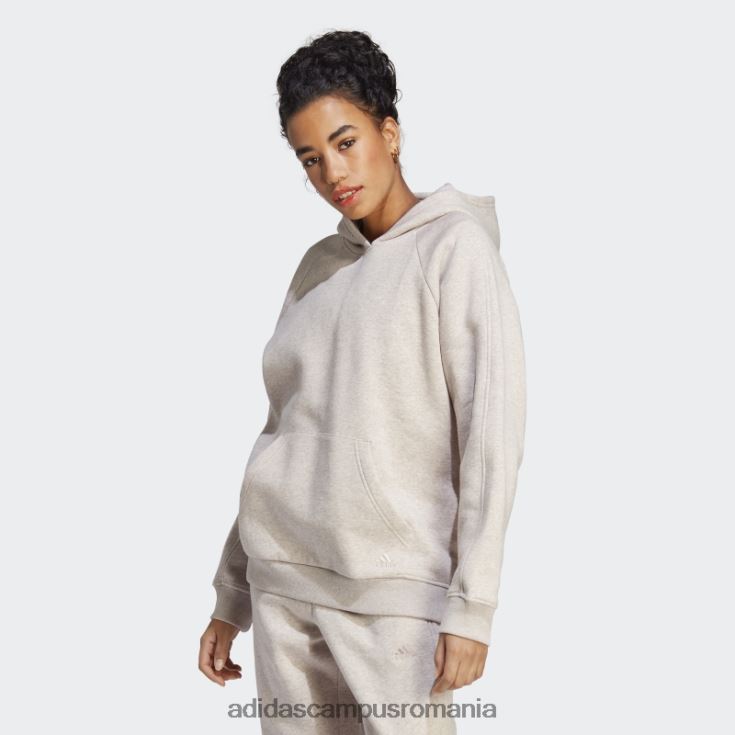 adidas campus romania taupe mel all szn fleece boyfriend hanorac femei taupe mel J266N29568