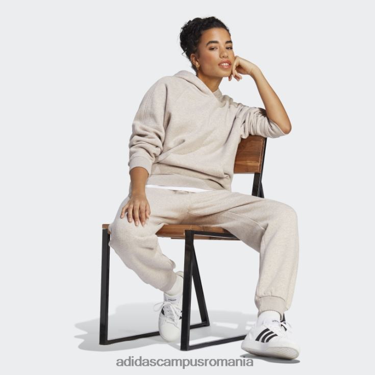 adidas campus romania taupe mel all szn fleece boyfriend hanorac femei taupe mel J266N29568