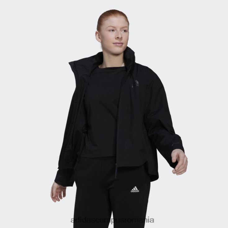 adidas campus romania terrex traveer rain.rdy jachetă neagră femei negru J266N217012