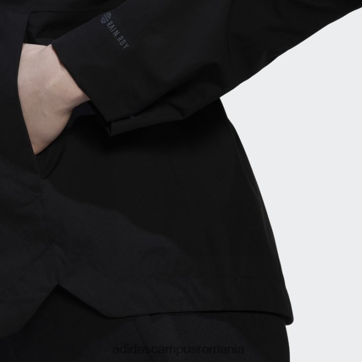 adidas campus romania terrex traveer rain.rdy jachetă neagră femei negru J266N217012