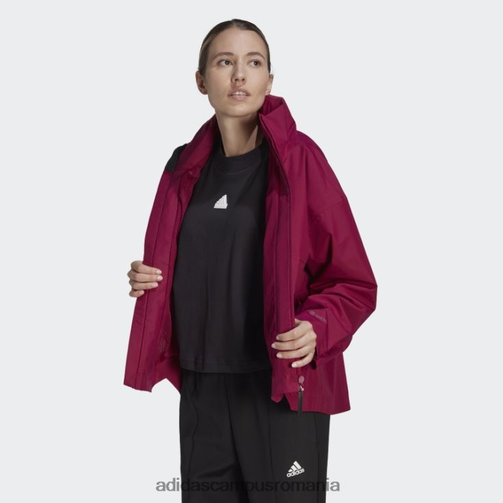 adidas campus romania terrex traveer rain.rdy jacket berry femei boabe J266N217216