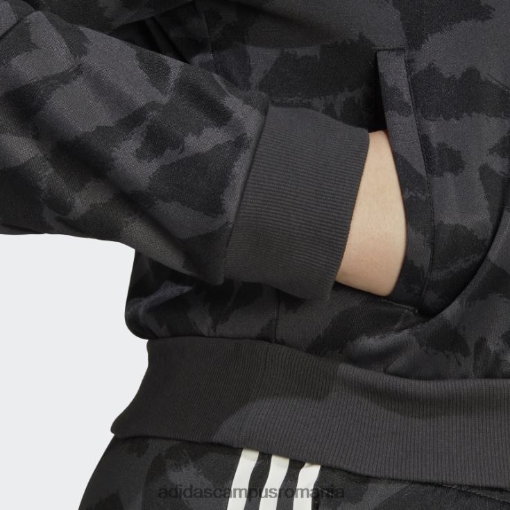adidas campus romania tiro costum up lifestyle track top (plus size) carbon adidas femei carbon/negru/alb J266N217052