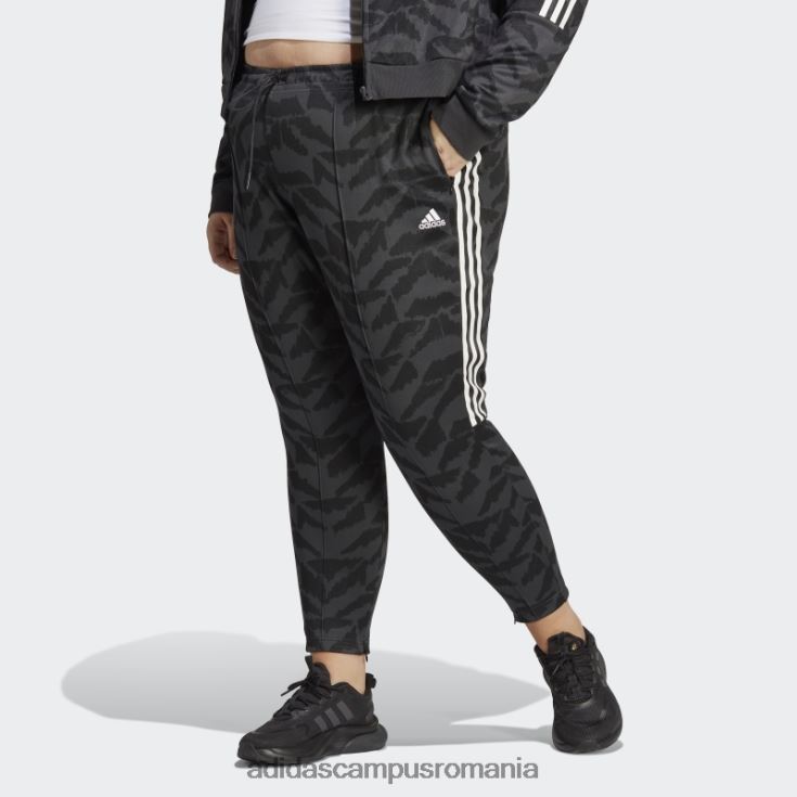 adidas campus romania tiro suit up lifestyle track pant (plus size) carbon femei carbon/negru/alb J266N29889
