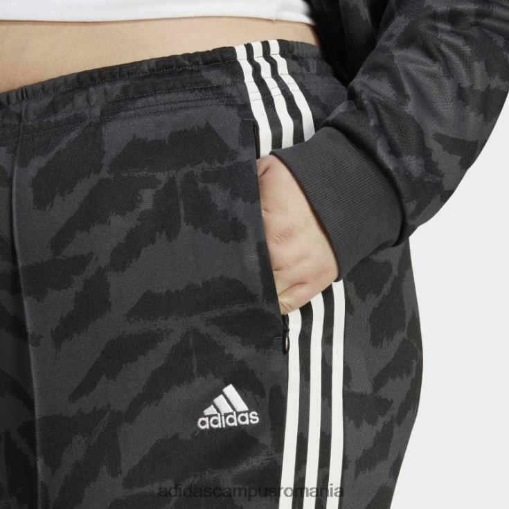 adidas campus romania tiro suit up lifestyle track pant (plus size) carbon femei carbon/negru/alb J266N29889