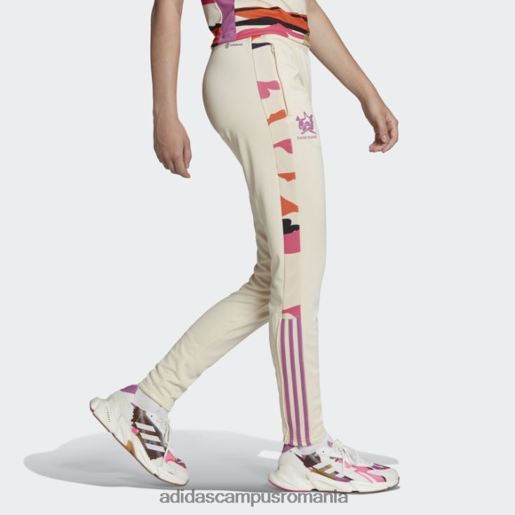 adidas campus romania tiro x thebe magugu pantaloni de sport ecru tint fashion femei nuanță ecru J266N22822