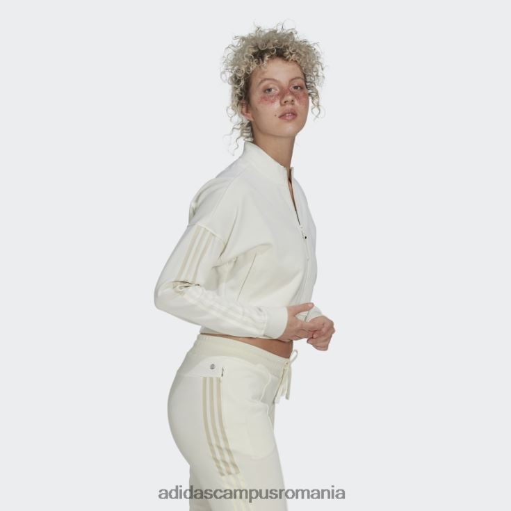 adidas campus romania top alb de sport decupat femei alb J266N22285