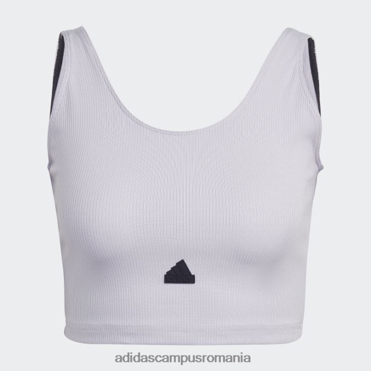 adidas campus romania top cropped argintiu adidas femei zori argintii/negru J266N22325