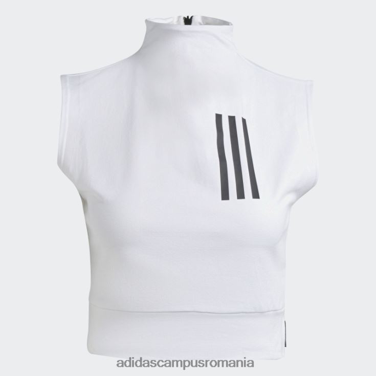 adidas campus romania top cropped fără mâneci mission victory alb femei alb J266N29686