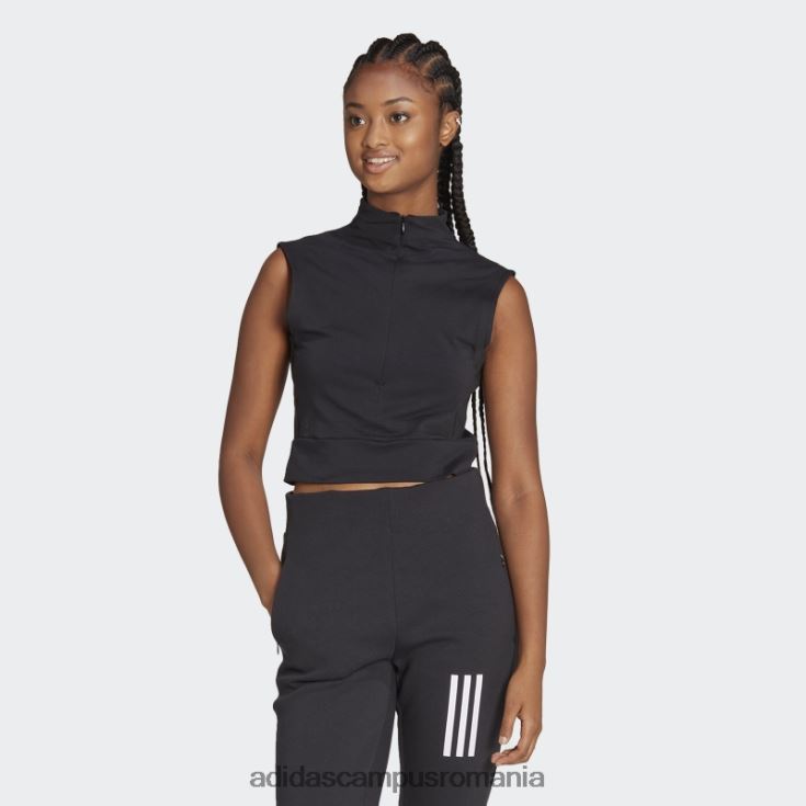 adidas campus romania top cropped fără mâneci negru Mission Victory femei negru J266N29557