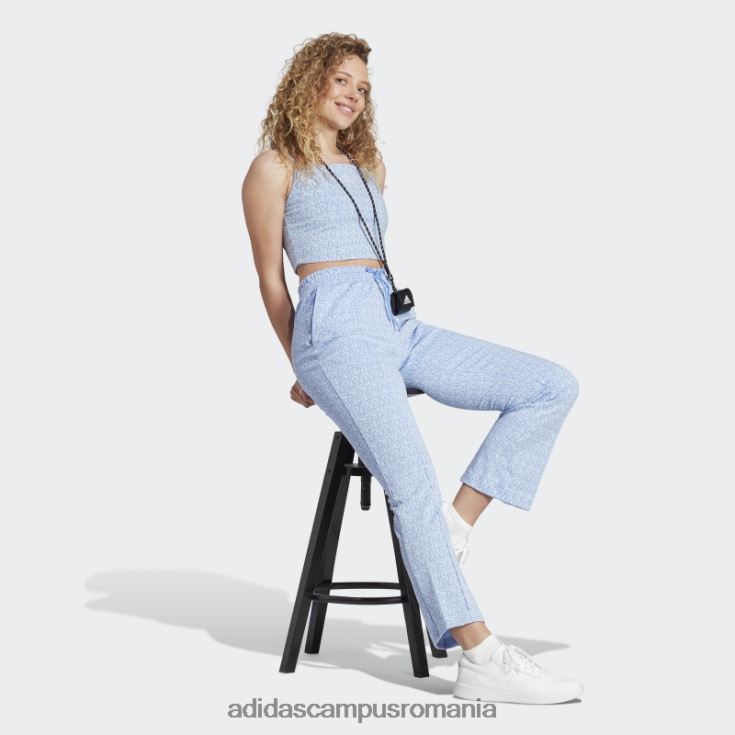 adidas campus romania top cu grafică inspirată de corset, hot blue Dawn femei albastru zori/multicolor/albastru J266N29709