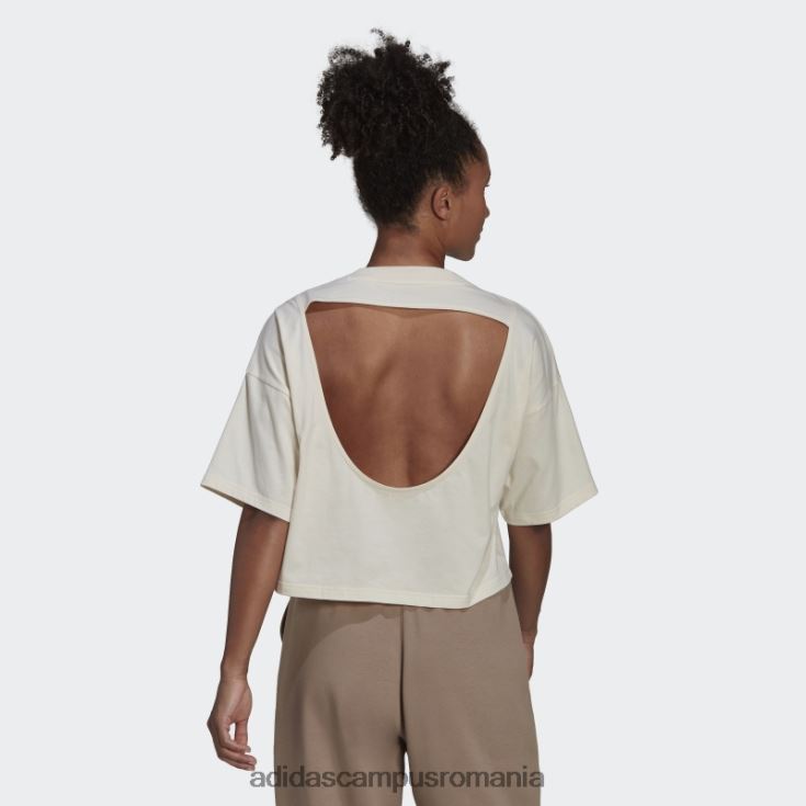 adidas campus romania tricou alb hiperglam boxy femei alb J266N23220