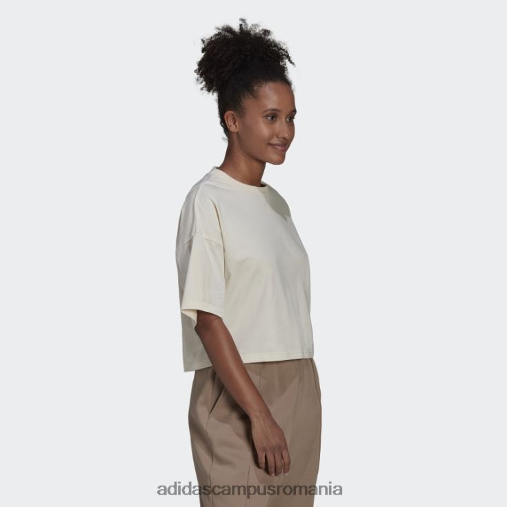 adidas campus romania tricou alb hiperglam boxy femei alb J266N23220