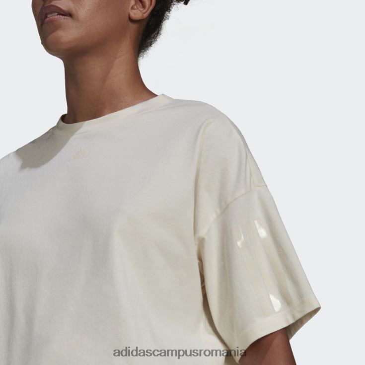 adidas campus romania tricou alb hiperglam boxy femei alb J266N23220