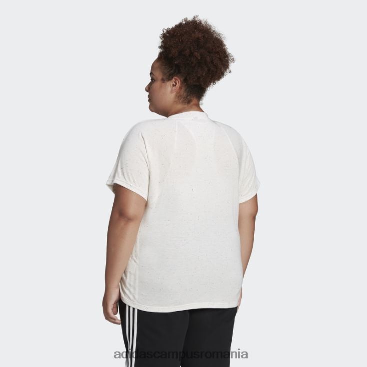 adidas campus romania tricou alb melange viitor icons winners 3.0 (mărime plus) femei melange alb J266N210402