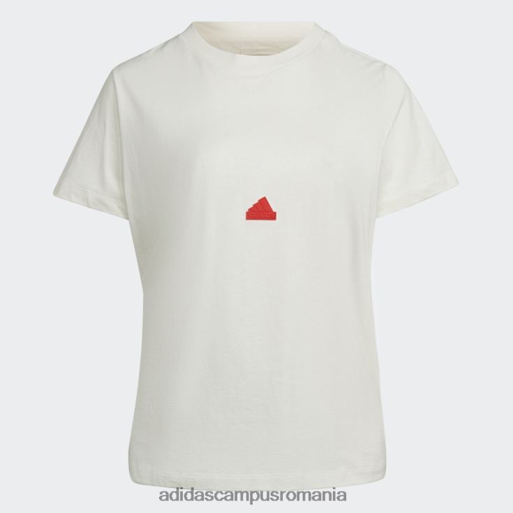 adidas campus romania tricou alb (plus marime) femei alb roșu J266N22573