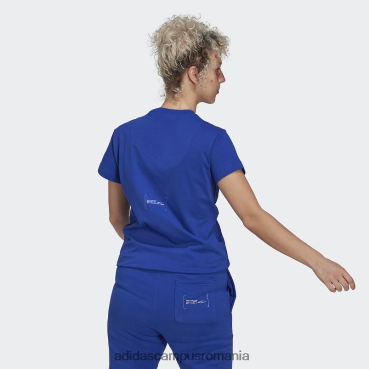 adidas campus romania tricou albastru femei albastru alb J266N22237