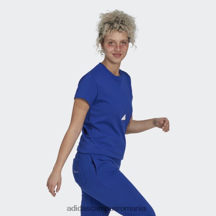 adidas campus romania tricou albastru femei albastru alb J266N22237