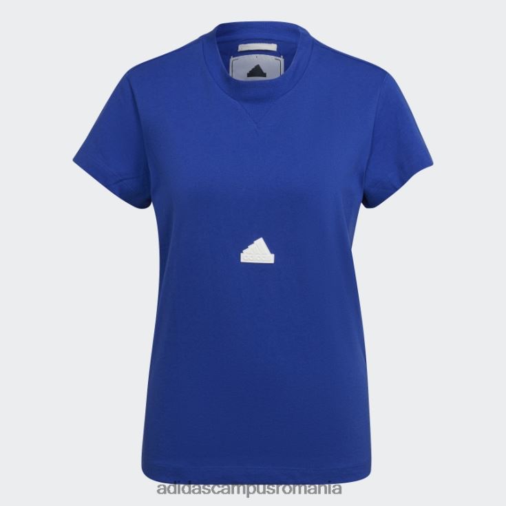adidas campus romania tricou albastru femei albastru alb J266N22237