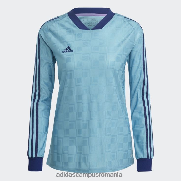 adidas campus romania tricou albastru tiro cu maneca lunga femei albastru J266N29088