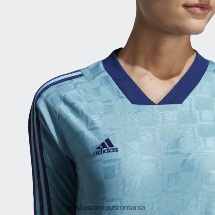 adidas campus romania tricou albastru tiro cu maneca lunga femei albastru J266N29088