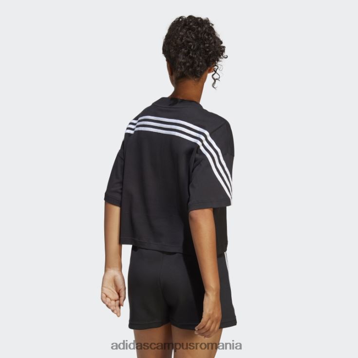 adidas campus romania tricou cu 3 dungi cu icoane viitoare negre femei negru J266N29508