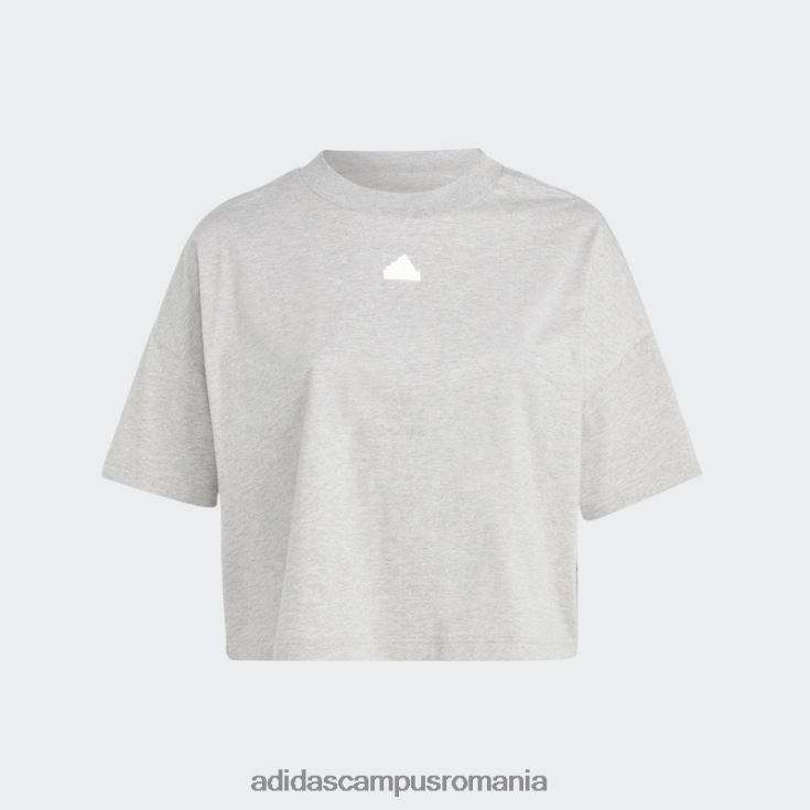 adidas campus romania tricou cu 3 dungi (plus mărime) gri mediu adidas femei gri mediu J266N29210