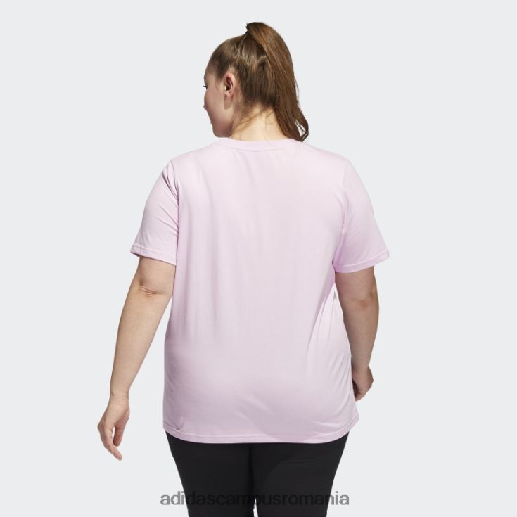 adidas campus romania tricou cu grafic floral (mărime plus) lila adidas femei liliac J266N210446