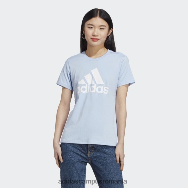 adidas campus romania tricou cu logo albastru albastru essentials femei albastru zori/alb J266N29598