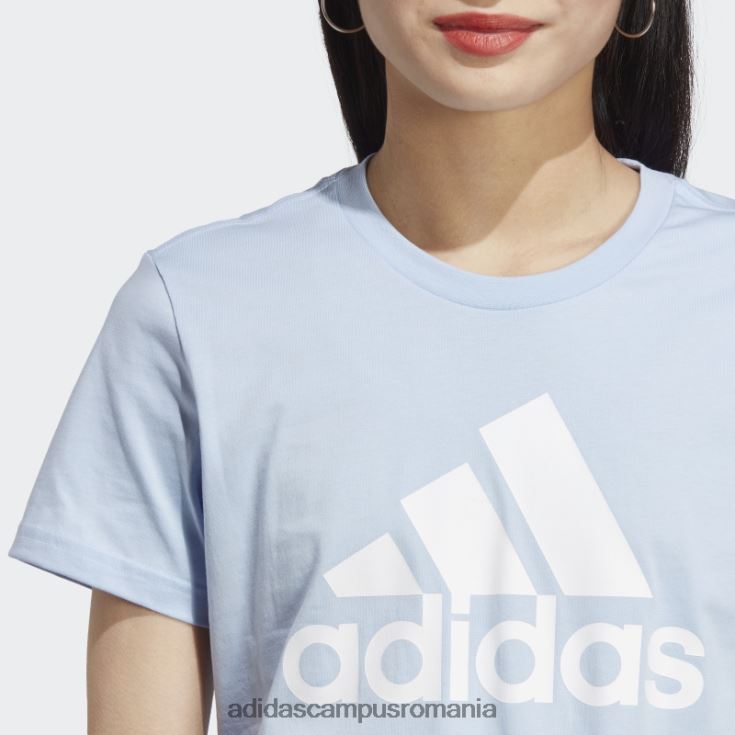 adidas campus romania tricou cu logo albastru albastru essentials femei albastru zori/alb J266N29598