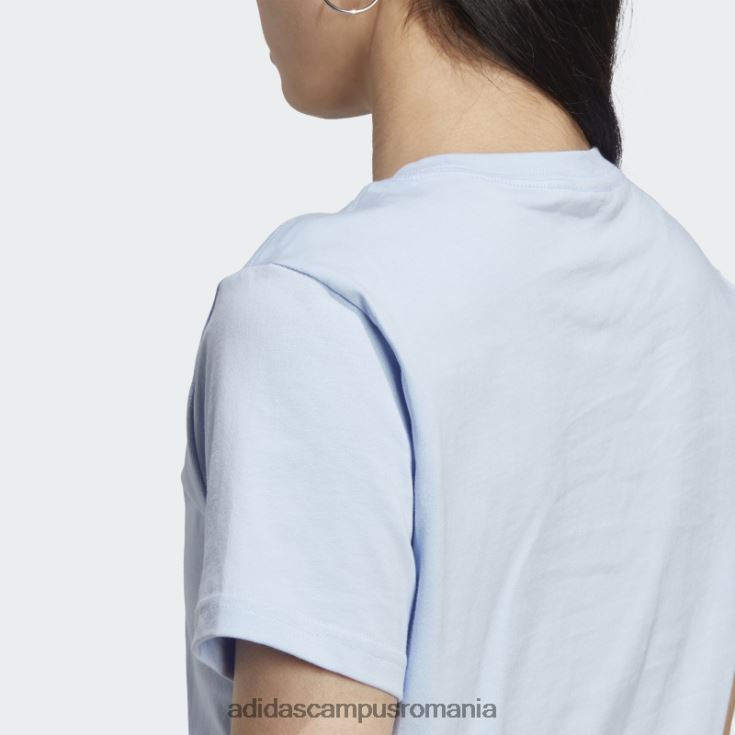adidas campus romania tricou cu logo albastru albastru essentials femei albastru zori/alb J266N29598